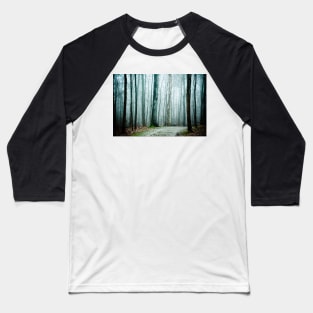 Pathway Into Fog Baseball T-Shirt